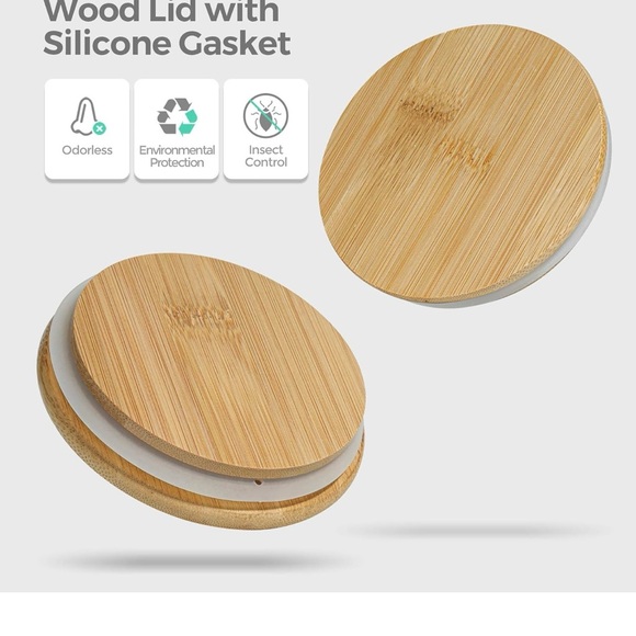 🌸 ComSaf glass storage container with lids 44oz set of 3 🌸 - Picture 5 of 5